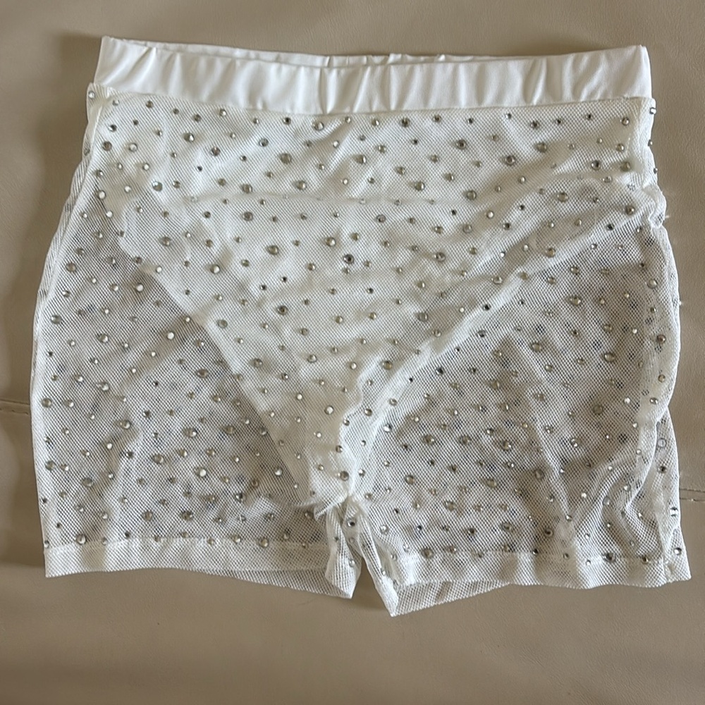 NWT White Rhinestone Bikini Set Festival - Picture 2 of 6
